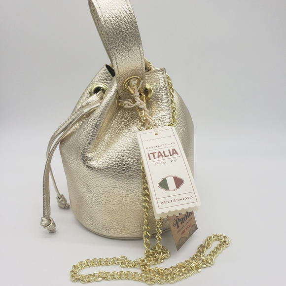 Anna Paola Bags Anna Paola Bucket Bag Italy Leather Nwt Poshmark